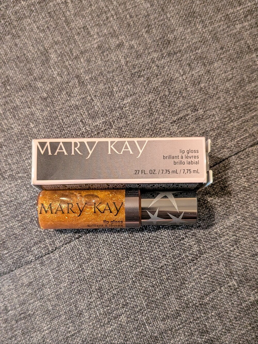 Mary Kay Vintage Limited Edition Lip Gloss - Gold Sequins - Sparkly Gold Shade